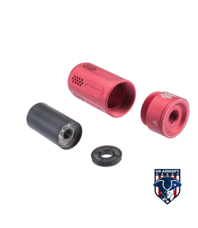 EMG Strike Industries Oppressor Universal Blast Shield w/ Built-In ACETECH Bifrost M RGB Rechargeable Tracer (Color: Red)