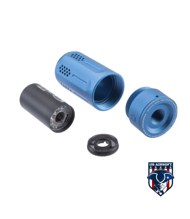 EMG Strike Industries Oppressor Universal Blast Shield w/ Built-In ACETECH Bifrost M RGB Rechargeable Tracer (Color: Blue)