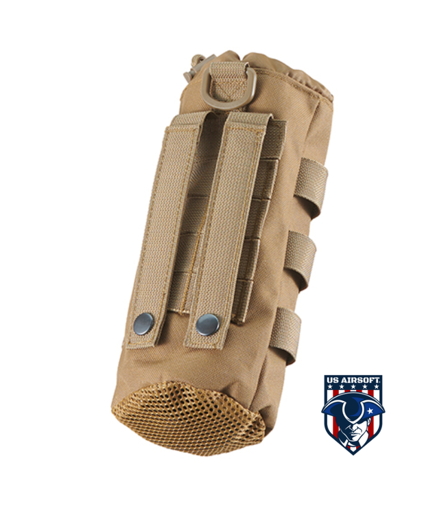 Lancer Tactical Molle Water Bottle Pouch - Khaki
