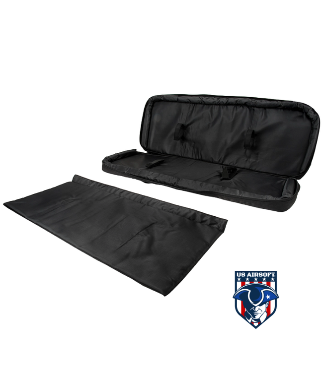 LANCER TACTICAL 1000D NYLON 3-WAY CARRY 35" DOUBLE RIFLE GUN BAG (BLACK)