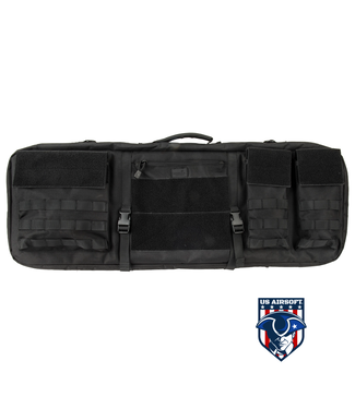 Lancer Tactical LANCER TACTICAL 1000D NYLON 3-WAY CARRY 35" DOUBLE RIFLE GUN BAG (BLACK)