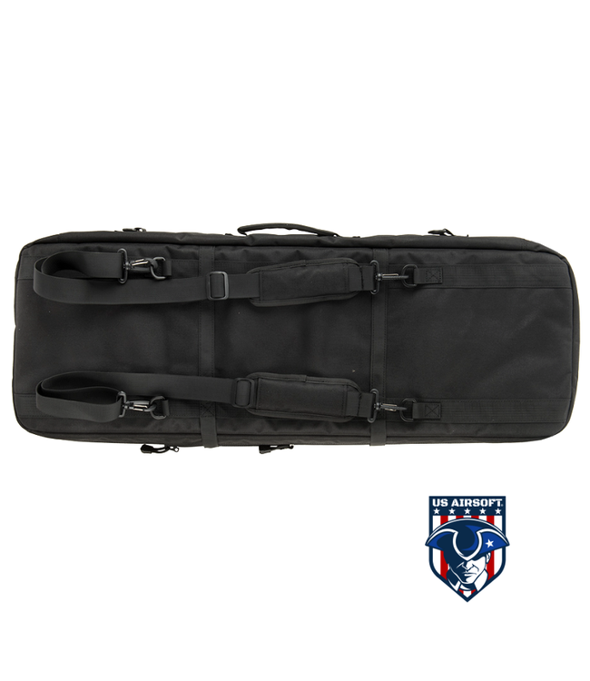 LANCER TACTICAL 1000D NYLON 3-WAY CARRY 35" DOUBLE RIFLE GUN BAG (BLACK)