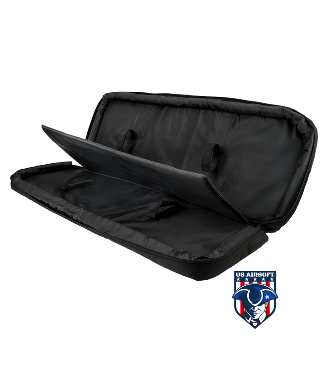 LANCER TACTICAL 1000D NYLON 3-WAY CARRY 35" DOUBLE RIFLE GUN BAG (BLACK)