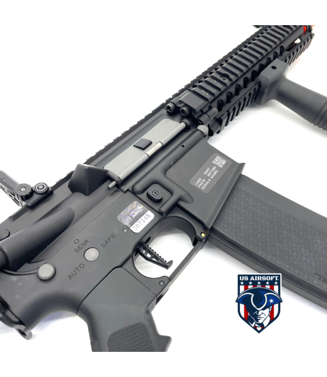 EMG Helios Daniel Defense Licensed MK18 EDGE 2.0 Airsoft AEG Rifle by Specna Arms (Color: Black)