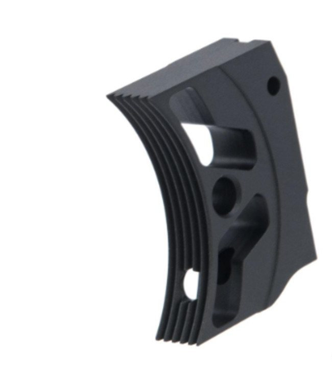 EDGE Airsoft Aluminum Trigger for Hi-CAPA / 1911 Gas Blowback Airsoft Pistols - Type 3 (Color: Black)