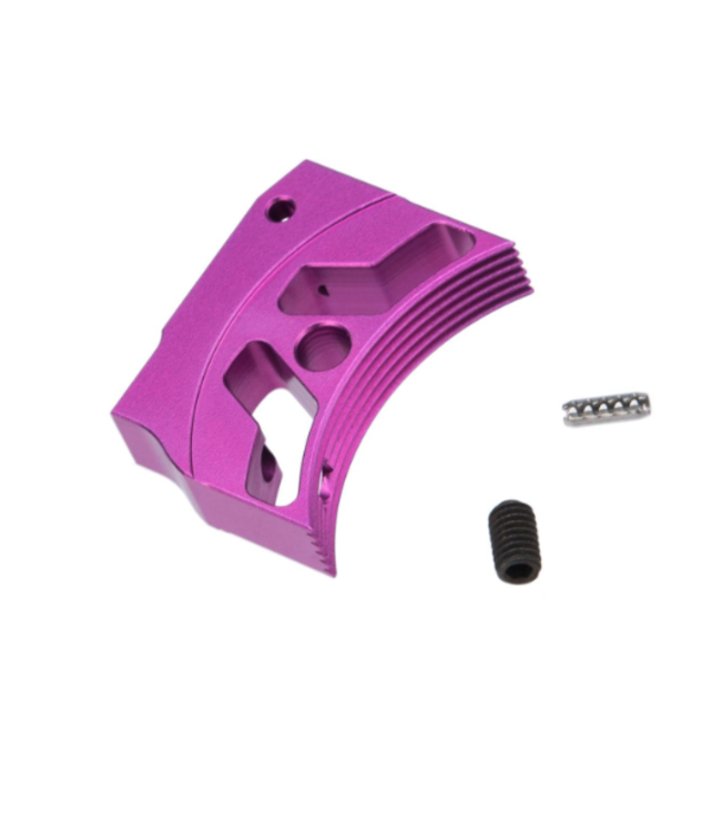 EDGE Airsoft Aluminum Trigger for Hi-CAPA / 1911 Gas Blowback Airsoft Pistols - Type 3 (Color: Purple)