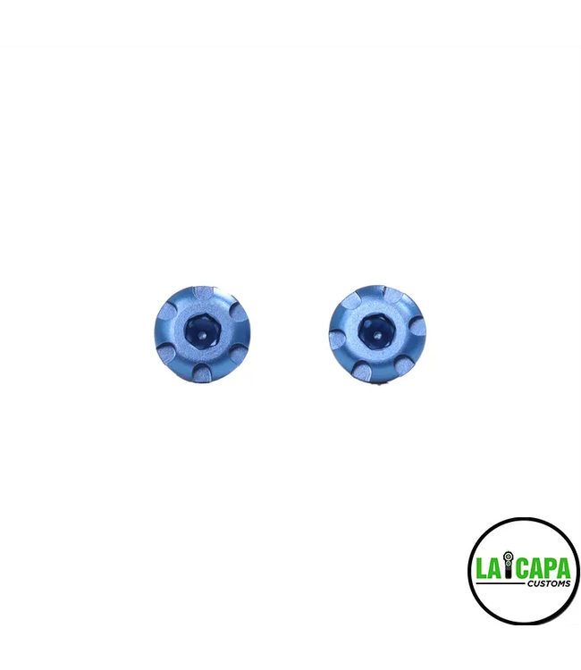 LA CAPA Customs LA Capa Customs V2 “S1” 7075 Aluminum Grip Screws for Hi Capa (Blue)