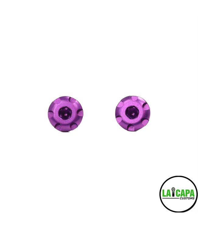 LA CAPA Customs LA Capa Customs V2 “S1” 7075 Aluminum Grip Screws for Hi Capa (Purple)