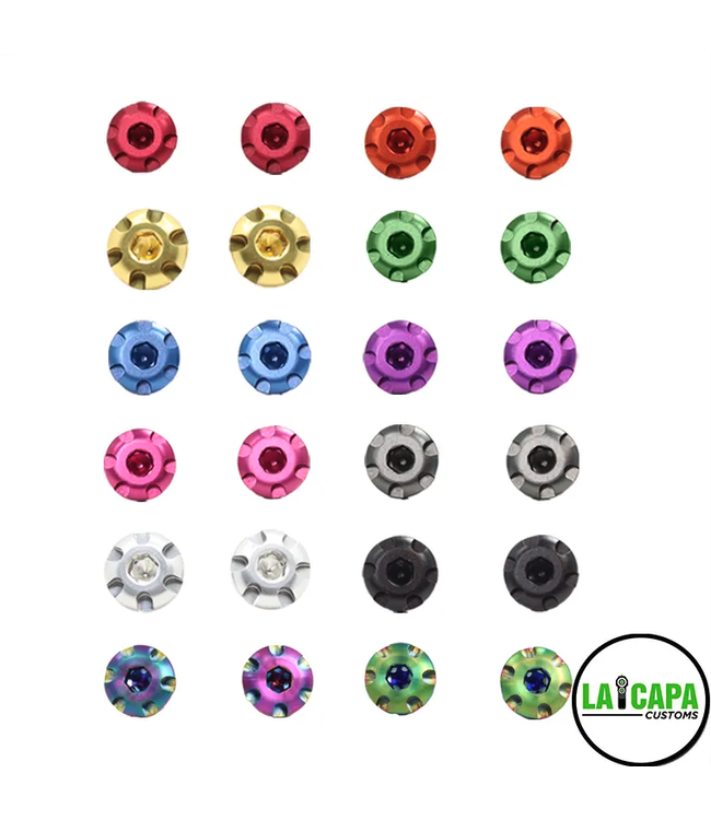 LA Capa Customs V2 “S1” 7075 Aluminum Grip Screws for Hi Capa (Purple)