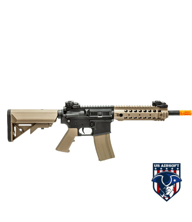 Lancer Tactical Gen 2 CQB M4 AEG Rifle Core Series (Color: Black/Tan)(No Battery and Charger)