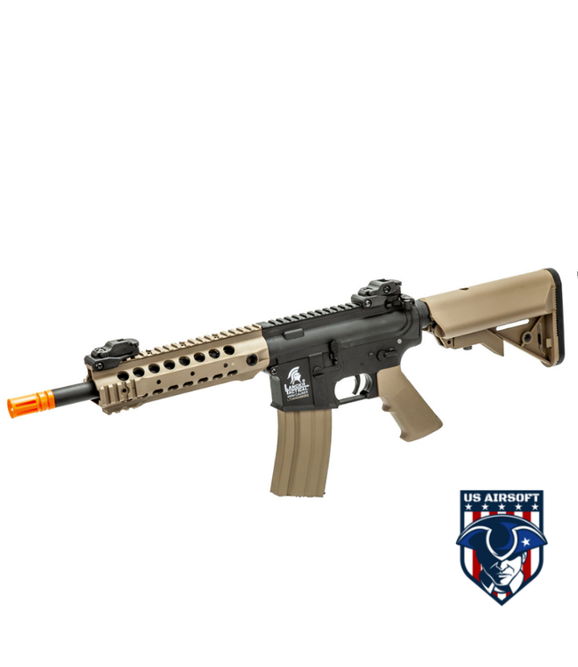 Lancer Tactical Gen 2 CQB M4 AEG Rifle Core Series (Color: Black/Tan)(No Battery and Charger)