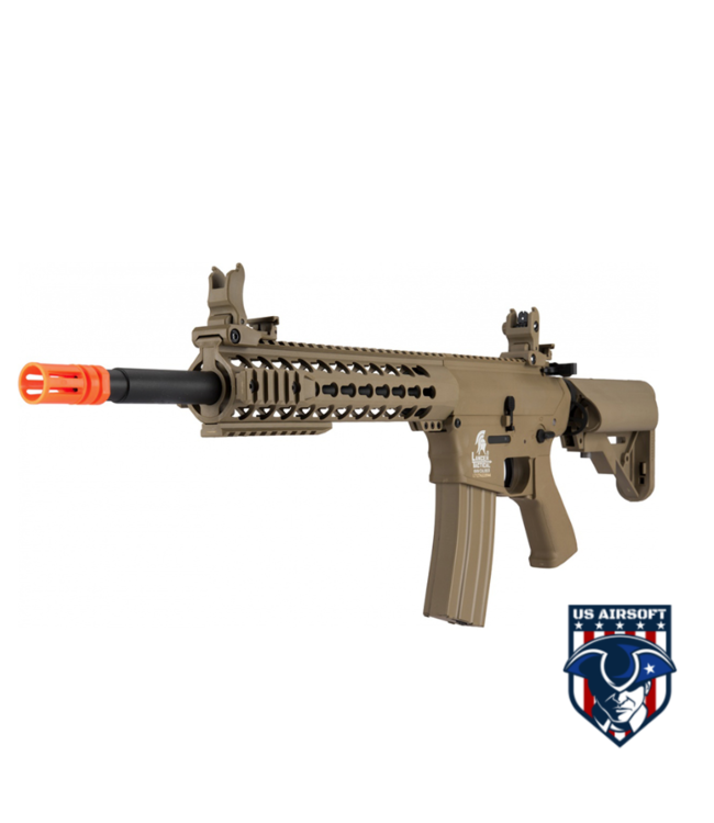 Lancer Tactical Gen 2 10" KeyMod M4 Evo Airsoft AEG Rifle Core Series (Tan)(No Battery and Charger)