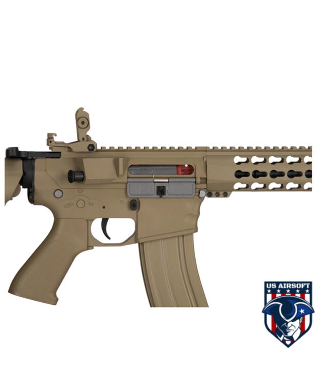 Lancer Tactical Gen 2 10" KeyMod M4 Evo Airsoft AEG Rifle Core Series (Tan)(No Battery and Charger)
