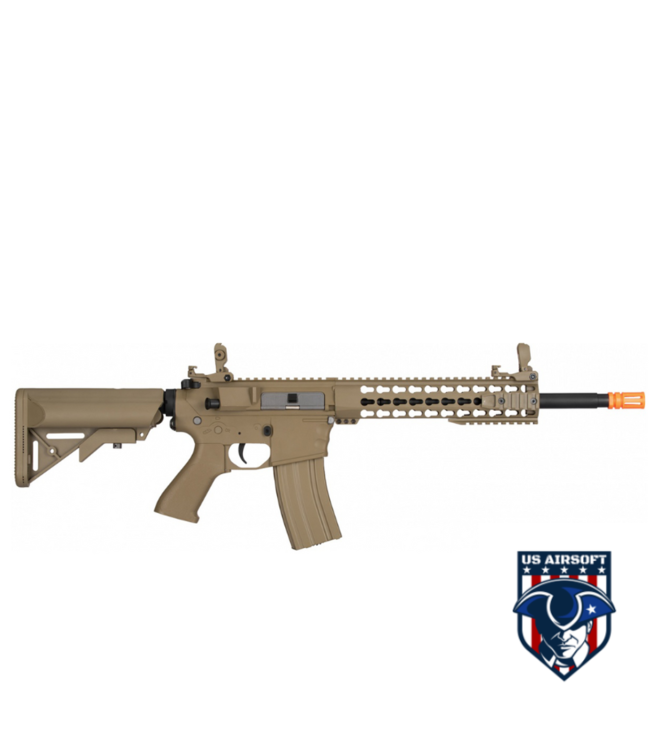 Lancer Tactical Gen 2 10" KeyMod M4 Evo Airsoft AEG Rifle Core Series (Tan)(No Battery and Charger)