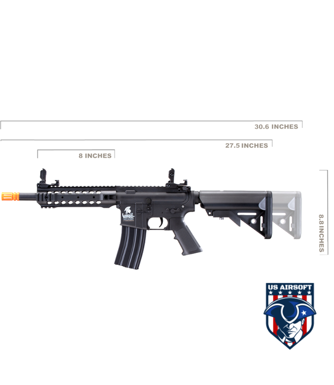 Lancer Tactical Gen 2 CQB M4 AEG Rifle Core Series (Color: Black)(No Battery and Charger)