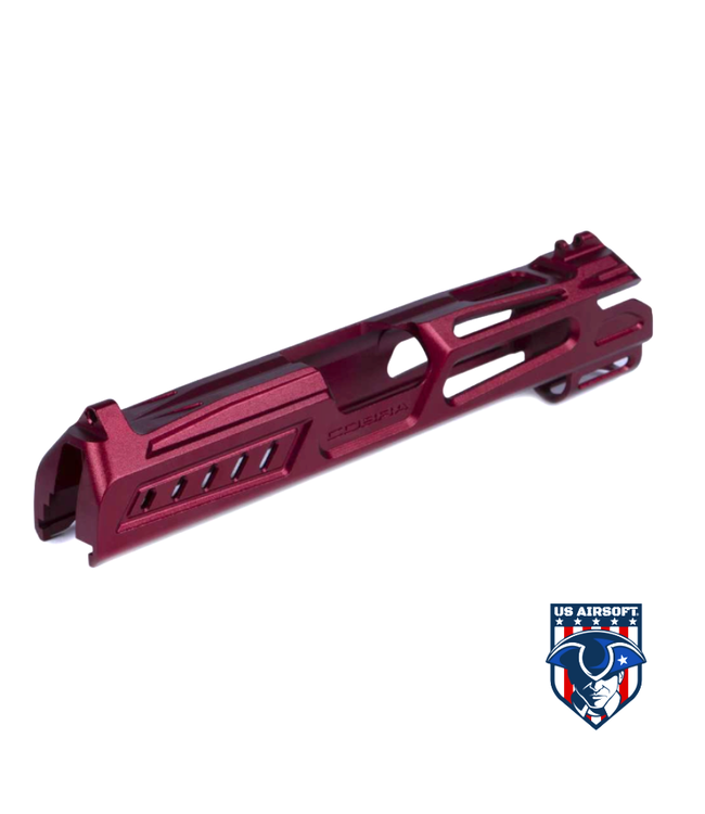 LA Capa Customs x SpeedQB 4.3 “COBRA” Aluminum Slide - Red