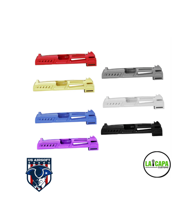 LA Capa Customs x SpeedQB 4.3 “COBRA” Aluminum Slide - Silver