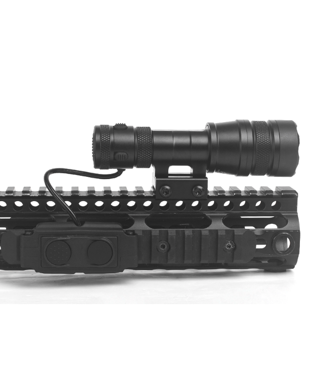 Tactical Micro  Flashlight with pressure pad (1000lm) Black