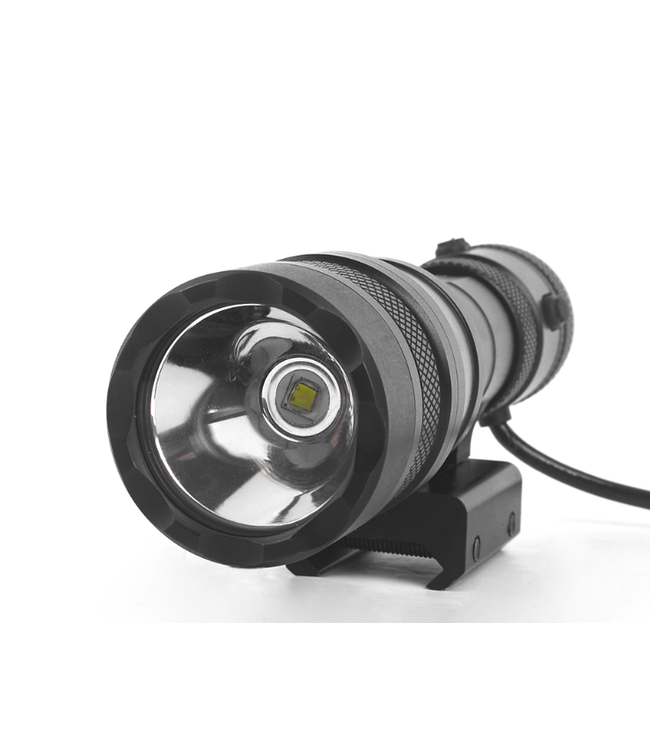 Tactical Micro  Flashlight with pressure pad (1000lm) Black