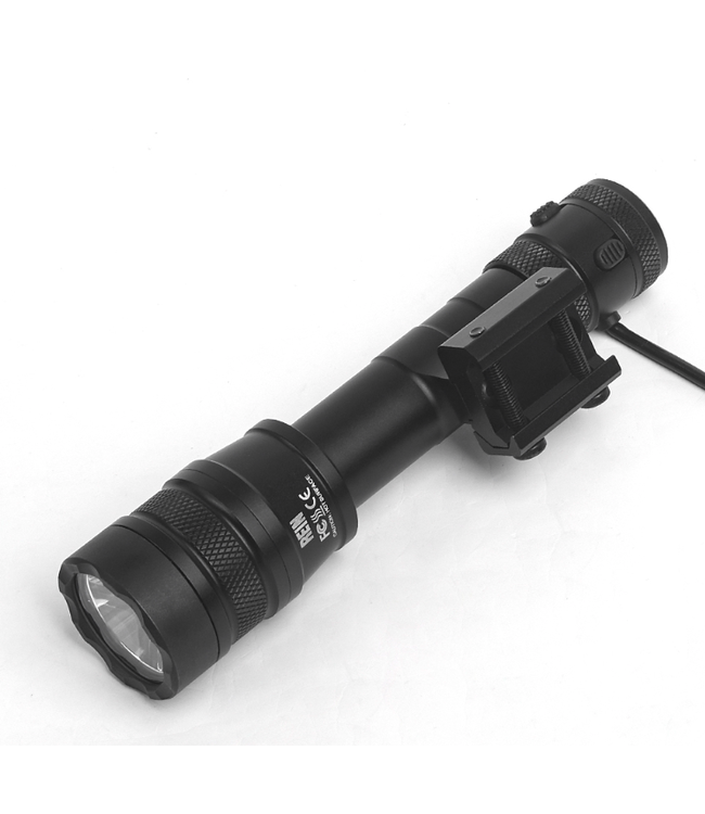 Tacical Full Length Flashlight with pressure (1300lm) Black