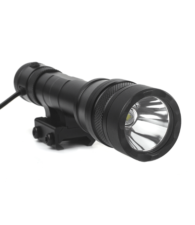 Tacical Full Length Flashlight with pressure (1300lm) Black