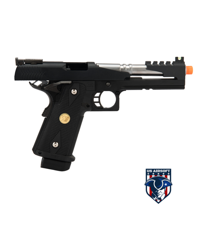WE Tech Hi Capa 5.1 "Dragon" M1911 Gas Blowback Airsoft Pistol (BLACK)