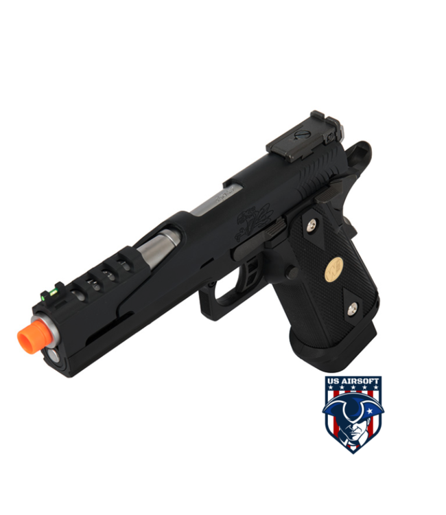 WE Tech Hi Capa 5.1 "Dragon" M1911 Gas Blowback Airsoft Pistol (BLACK)