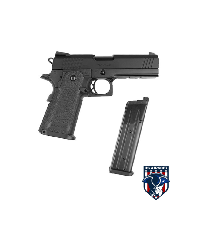 Tokyo Marui 4.3 Tactical Custom Hi-Capa GBB Airsoft Pistol (BLACK)