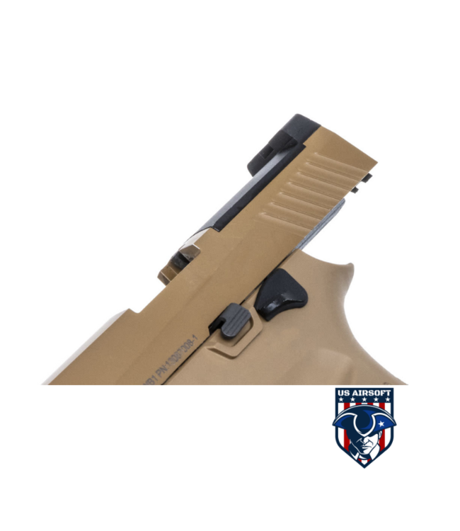 Sig Sauer Pro Force P320 M17 Competition Model with RMR Sight (Green Gas) Tan