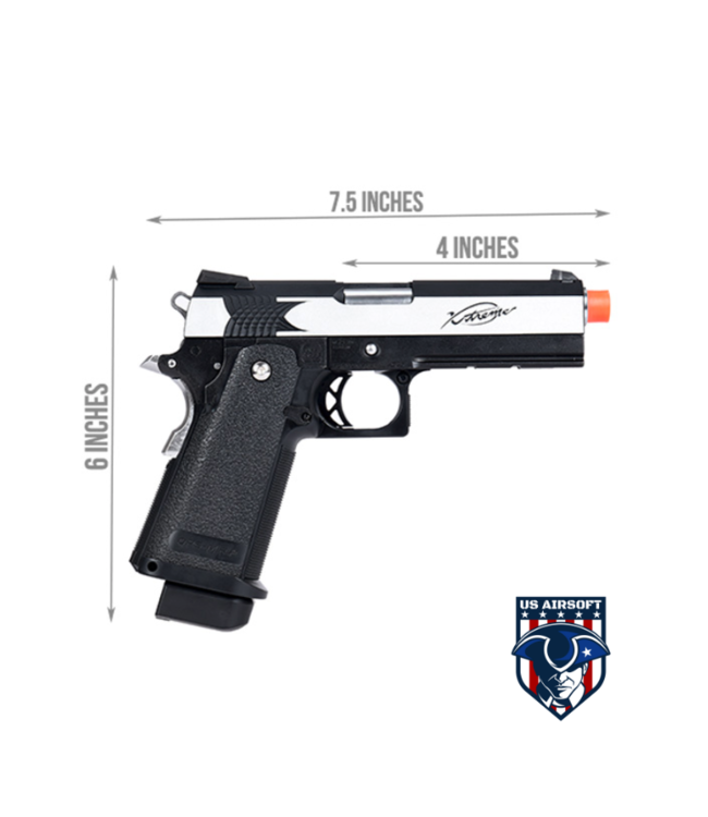 Tokyo Marui Hi-Capa Xtreme .45 Full Automatic Airsoft Gas Blowback Pistol (BLACK)