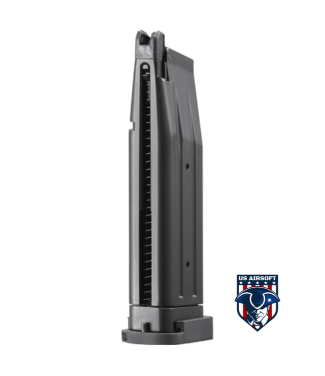 Lancer Tactical Knightshade Hi-Capa Gas Blowback Airsoft Pistol (Color: Black / Gold)