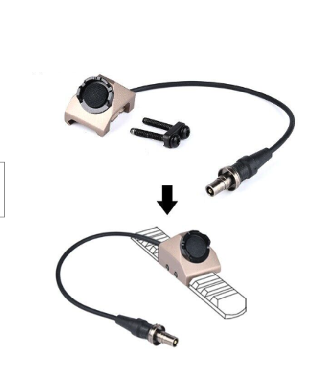 Hot Button-Picatinny Rail Mount (SF Modlite Plug) Dark Earth