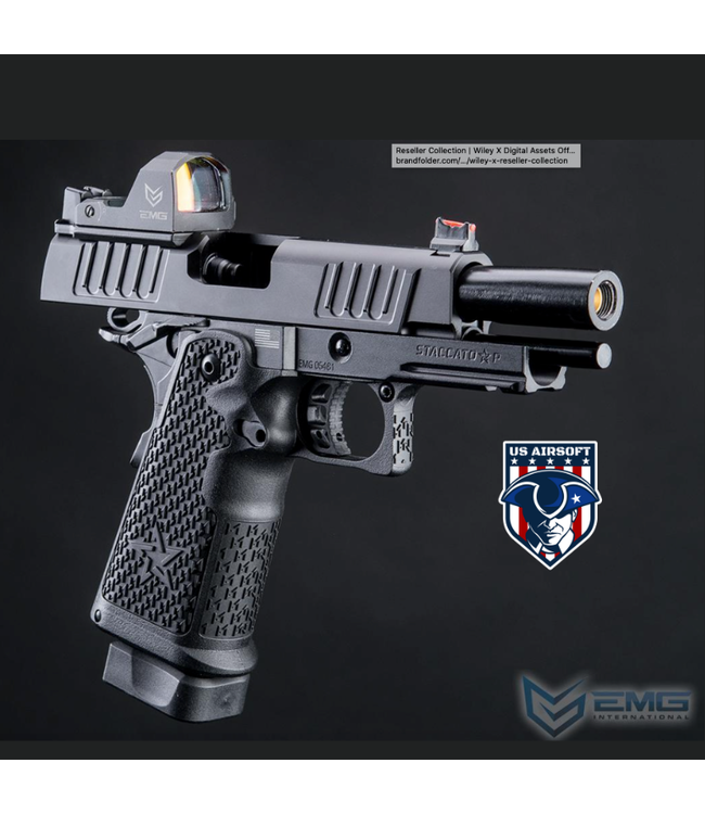 EMG Staccato Licensed P 2011 Gas Blowback Airsoft Pistol (Model: VIP Grip / CNC / CO2 / Gun Only)