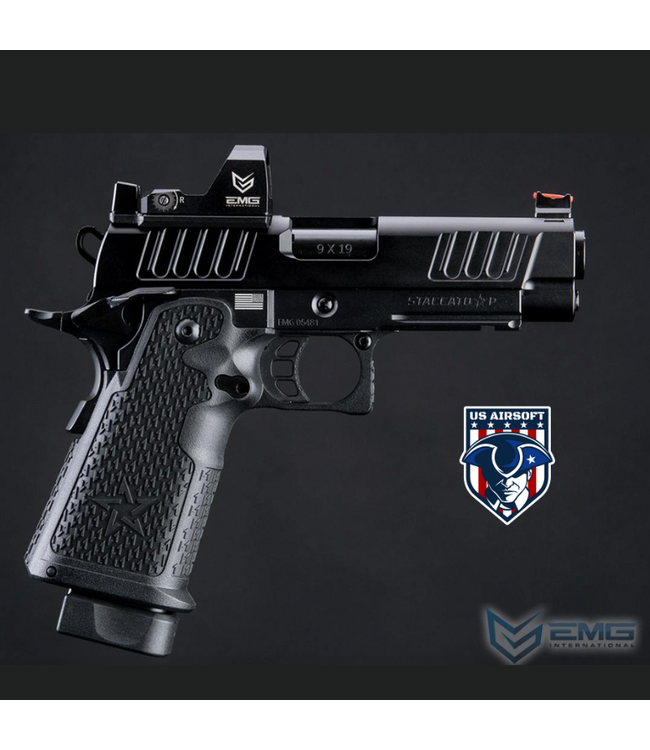 EMG Staccato Licensed P 2011 Gas Blowback Airsoft Pistol (Model: VIP Grip / CNC / CO2 / Gun Only)