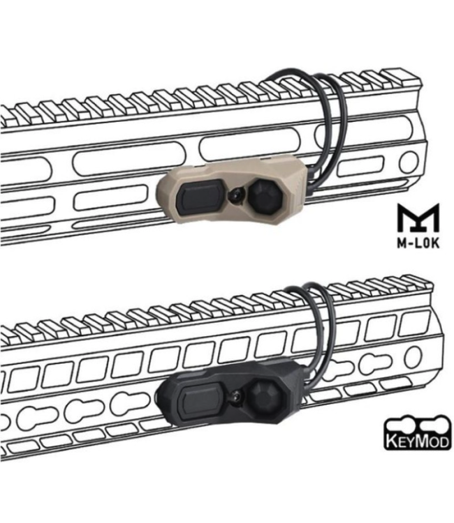 Arne Tactical Double Port Tape Switch (2.5mm & SF Style Plug)