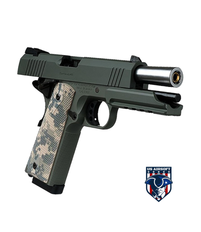 Tokyo Marui 4.3 Foliage Warrior 1911 Gas Blowback Airsoft Pistol (FOLIAGE GREEN)