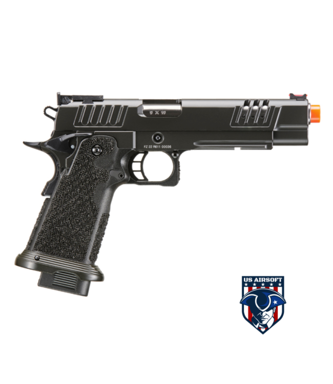 Army Armament R611 XL 5.1 Hi-Capa Gas Blowback Airsoft Pistol (Color: Black)