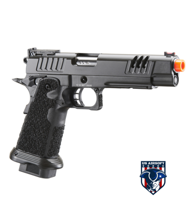 Army Armament R611 XL 5.1 Hi-Capa Gas Blowback Airsoft Pistol (Color: Black)