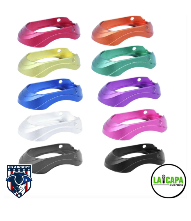 LA Capa Customs V2 “Defender” Magwell for Hi Capa (Red)