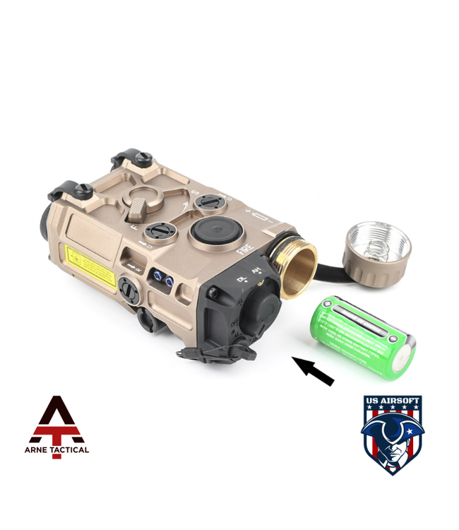 Arne Tactical OGL Green Laser PEQ Box (Dark Earth)