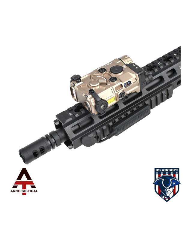 Arne Tactical OGL Green Laser PEQ Box (Dark Earth)