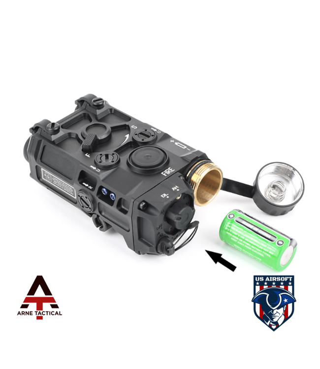 Arne Tactical OGL Green Laser PEQ Box (Black)