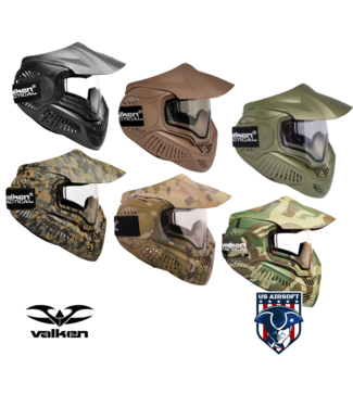 Valken Valken Paintball MI-7 Goggle/Mask with Dual Pane Thermal Lens for Airsoft