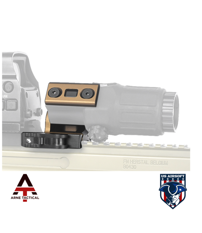 Arne Tactical Airsoft FTC G43 Magnifier Mount  - FDE