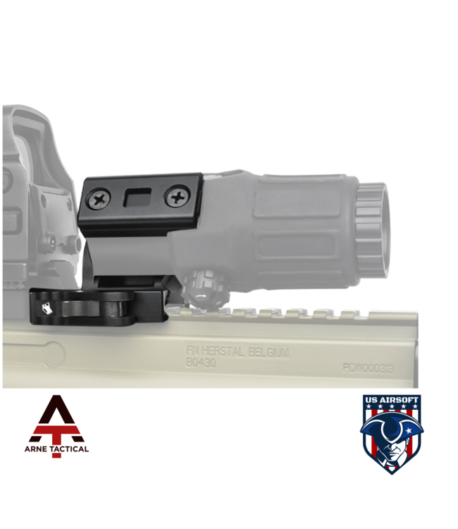 Arne Tactical Airsoft  FTC  G43 Magnifier Mount  - Black