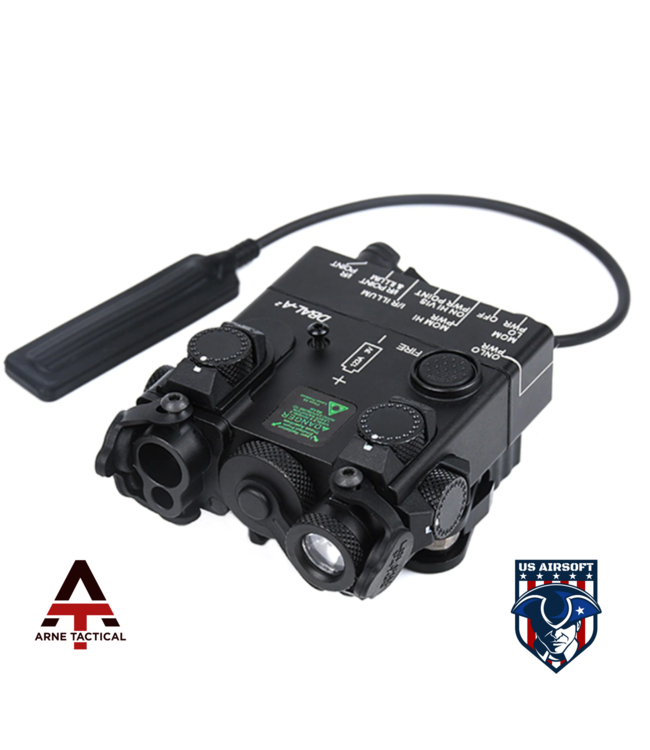 Arne Tactical Tactical Mini Dbal-A2 Metal Green Dot IR Laser Weapon Flashlight Airsoft  DBAL LED Laser Light Illuminator
