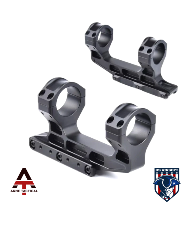 Arne Tactical LPVO Style Airsoft Scope Mount (Black)