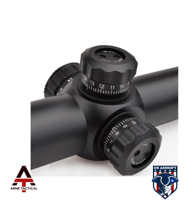 Arne Tactical 1-4x24SE Tactical Scope(Red/Green Reticle) Black