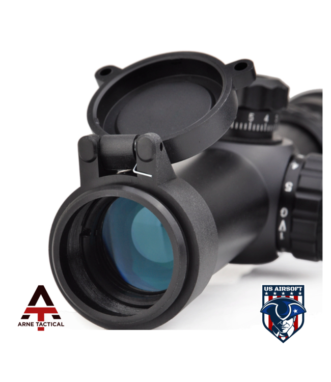 Arne Tactical 1-4x24SE Tactical Scope(Red/Green Reticle) Black