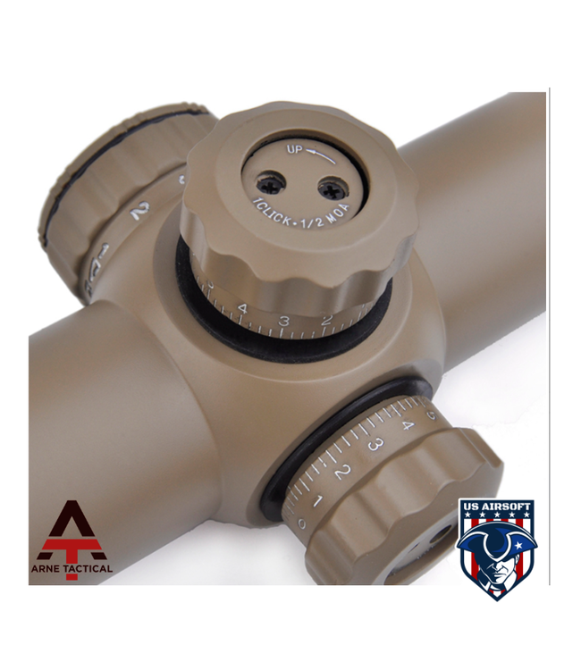 Arne Tactical 1-4x24SE Tactical Scope(Red/Green Reticle) Dark Earth